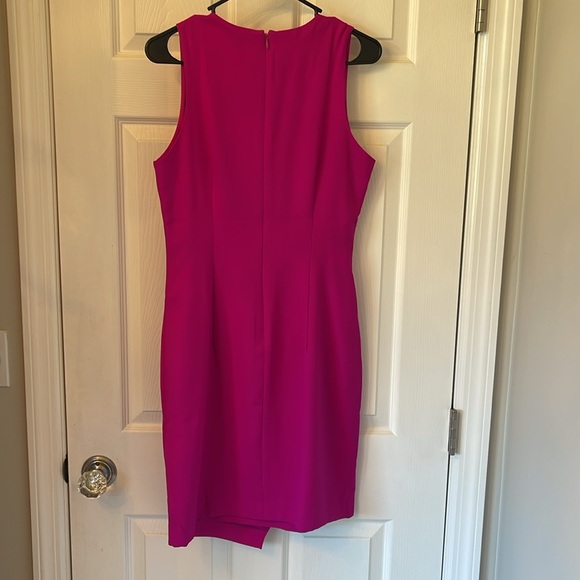 ๐ Host Pick!!!๐ Banana Republic Fuchsia Mini Dress, NWT - Womenโs Size 8 - Picture 3 of 5
